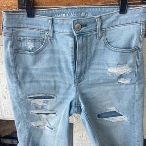 American Eagle Outfitters Hi-Rise Skinny Bermuda Jean Shorts